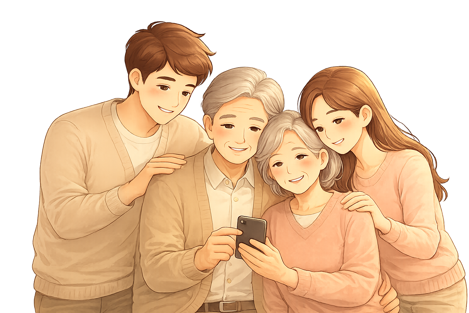 Con cái trưởng thành đồng hành chăm sóc sức khỏe cho Cha Mẹ bằng JBA AI